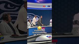 Björn Werner trägt Coach Esume aus dem RTLNFL Studio 😂 [upl. by Rodablas]