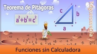 Trigonometría Parte 1 pitagoras y funciones sin calculadora [upl. by Ojibbob]