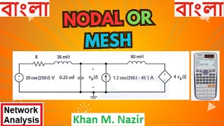 Nodal Analysis  Assignment question  Easily Solved using Calculator in Complex Mode [upl. by Schober]