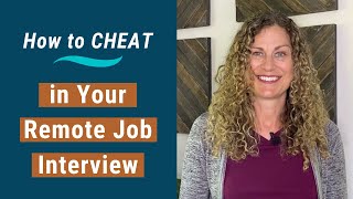 How to Cheat in Your Remote Job Interview [upl. by Philippa852]