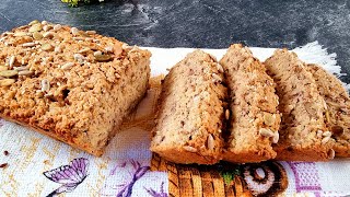 No Flour No Yeast Healthy Oats Bread Recipe Easy and Gluten free [upl. by Makell]