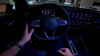 2025 Volkswagen PASSAT 20 TDI 150 HP Night POV Test drive Amazing interior atmosphere [upl. by Rovit]