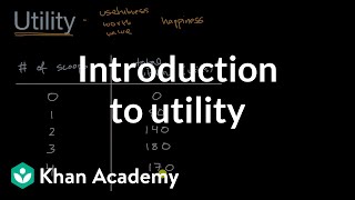 Introduction to utility  APⓇ Microeconomics  Khan Academy [upl. by Quiteria]