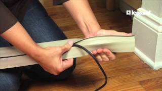 Wiremold How to Install Corduct Overfloor Cord Protector [upl. by Lyell]