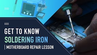 How to Use a Soldering Iron  Motherboard Repair Tips [upl. by Nhojleahcim161]