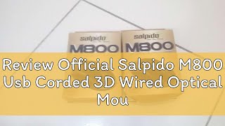 Review Official Salpido M800 Usb Corded 3D Wired Optical Mouse Led Red [upl. by Nirehtak]