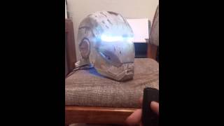 Ironman Mark III remote controlled motorized helmet and faceplate [upl. by Pardner]