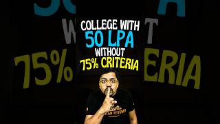 50 LPA Salary College without 75 Criteria😱😱jee jee2025 iit iitjee maharashtra coeppune [upl. by Fadas]