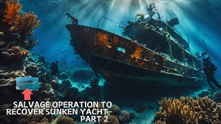 Salvage Operation to Recover Sunken Yacht Part 2  Dubai Burj Al Arab Yacht Rescue Mission [upl. by Normy]