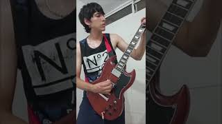 ACDC  RIFF RAFF COVER acdc rockmusic marshall guitarjams guitarriff guitarplayer [upl. by Ardnaxela]