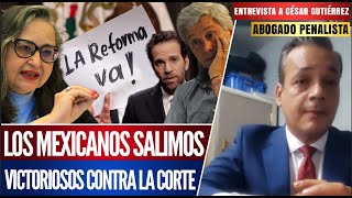 El PUEBLO GANÓ y PERDIERON los CLAUDIO X PIÑA LORET y el PRIAN César Gutiérrez sobre Ley Judicial [upl. by Kabab]