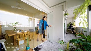 Inside A Taiwanese Designer’s HDB Home With A Lovely Open Balcony  Studio [upl. by Dahlstrom]