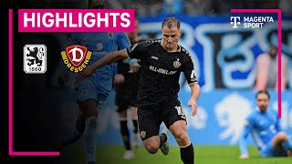 TSV 1860 München  Dynamo Dresden  Highlights 3 Liga  MAGENTA SPORT [upl. by Nuahsyt]