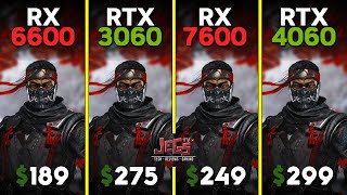 RX 6600 vs RTX 3060 vs RX 7600 vs RTX 4060  Ryzen 5 7600  Tested in 15 games [upl. by Siulegroj]