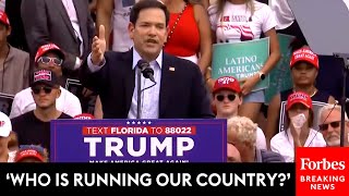 BREAKING NEWS Top VP Contender Marco Rubio Alleges Conspiracy Around Biden Admin At Trump Rally [upl. by Itida]