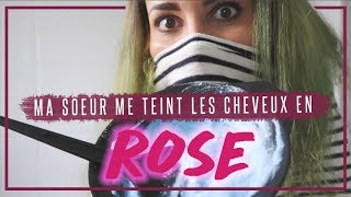 MES CHEVEUX DU BRUN AU ROSE FUCSHIA EN PASSANT PAR LE VERT  Coline [upl. by Anitsirt177]