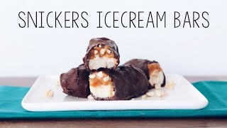 VEGAN SNICKERS ICECREAM BARS [upl. by Ibba]