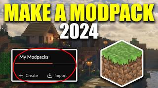 How to Make a Custom Minecraft Modpack in 2024 using CurseForge [upl. by Greggs927]