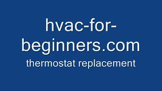 HVAC For Beginners HvacRepairGuy Heating amp Cooling System Thermostat Troubleshooting amp Replacement [upl. by Lemkul]