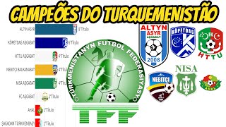 CAMPEÕES DO CAMPEONATO DO TURQUEMENISTÃO DE FUTEBOLTÜRKMENISTAN ÝOKARY LIGA19922022 [upl. by Vinay]