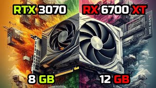 RTX 3070 vs RX 6700 XT  Testing New Games  2024  8gb vs 12gb [upl. by Stiles]