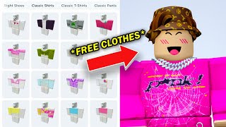 HOW TO GET EVERY ROBLOX CLOTHES FOR FREE in Roblox 2024 Shirts  Pants Easy Tutorial ✅ [upl. by Lethia903]