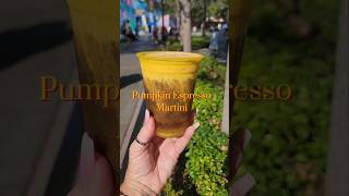 Pumpkin Espresso Martini at Schmoozies in Disneys California Adventure [upl. by Heman311]