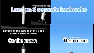 Spaceflight Simulator Tutorial  Landing on 3 landmarks on moon and back [upl. by Reh]