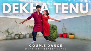 Dekha Tenu Dance Cover  Mr amp Mrs Mahi  Couple Dance by Viren amp Gitanjali Easy Dance Choreography [upl. by Ophelie]