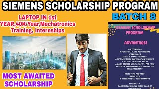 Siemens Scholarship Program2020Most Awaited ScholarshipHow to ApplyDINESHPRABHU [upl. by Garin]