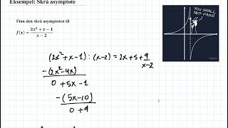 Eksempel Skrå asymptote [upl. by Aicel694]