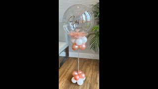 No Helium Balloon Stand Instructions for DIY KIT [upl. by Dupuis]