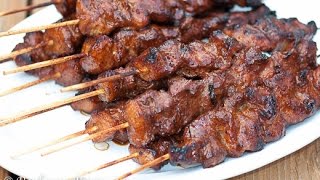 Skewered Filipino Pork BBQ [upl. by Oralla]