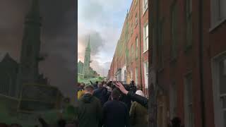 Shamrock Rovers march through Dublin [upl. by Billie]