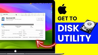 Disk Utility in Mac  How to Get to Disk Utility on Mac MacBook Air and MacBook Pro [upl. by Yelreveb]