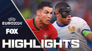 Portugal vs France Highlights  UEFA Euro 2024  Quarterfinals [upl. by Hsirahc]