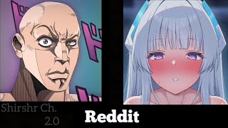 ANIME vs REDDIT The Rock Reaction Meme  BLUE ARCHIVE part 14 [upl. by Tatia]