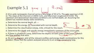 Example 51 Gradually varied flow part1abc [upl. by Tenrag]