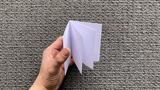 How to make a book with a sheet of A4 paper No glue Super easy [upl. by Aerdnac]