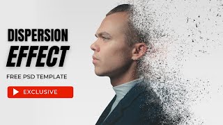 Dispersion Photo Effect  Photoshop PSD Template Free [upl. by Belvia]