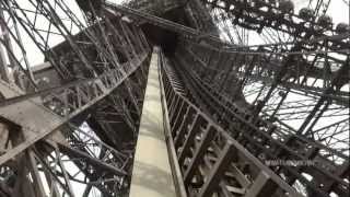 TOUR OF EIFFEL TOWER LIFTSelevators  part 2 of 3 [upl. by Immij488]