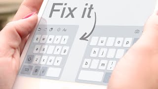 How to Fix iPad Keyboard Split small in the middle [upl. by Enirok]