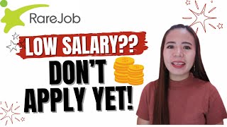 Honest Review About the SALARY in RAREJOB  Low Salary [upl. by Neliac58]