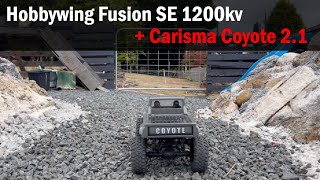 Hobbywing Fusion SE 1200kv into Carisma Coyote 21 [upl. by Evin]