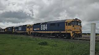 7736V PN loaded grain 8184 8141 XR559 Dimboola to Geelong 1245 19924 Westmere VIC [upl. by Cookie]