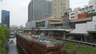 JR御茶ノ水駅改良工事・快速線12両化対応ホーム延伸工事の建設状況（2024年4月21日） [upl. by Lletnohs]