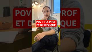 Prof et dyslexique… c’est chaud  humour dyslexia ecole shorts [upl. by Suoiradal]