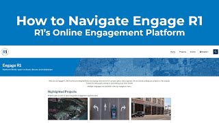 How to Navigate Engage R1 [upl. by Oemac]