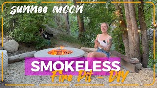 Build a Smokeless Fire Pit DIY with Sunnee Moon [upl. by Gnim38]