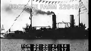 Navy Harbor Ceremony amp Activity Czarist Russia 22049404  Footage Farm [upl. by Chelton]